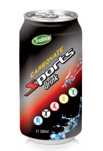 Carbonated sports drink alu can 500ml
